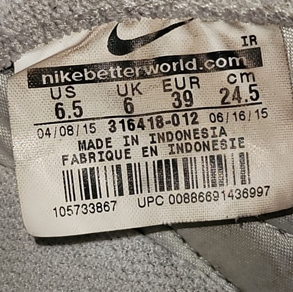 Nike Cortez 72 Shoes Black White Leather Running 316418-012 Size 6.5 - Picture 11 of 11